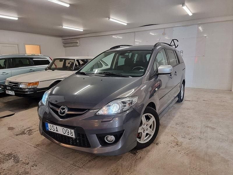 Grå Begagnad 2008 Mazda 5 Minibuss | 39 900 kr (Lite dyr) - Bild 1/4