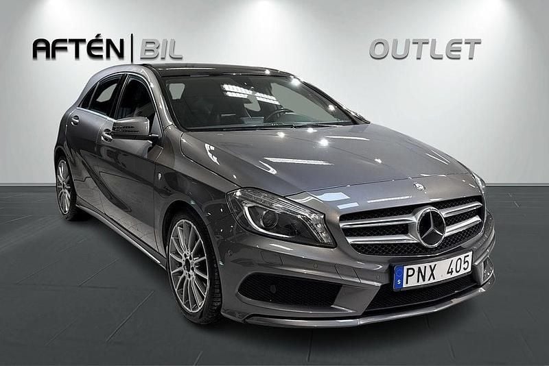 Begagnad Mercedes A180 AMG line 109 HK (80 kW) 2013 Mountain grey metallic Halvkombi