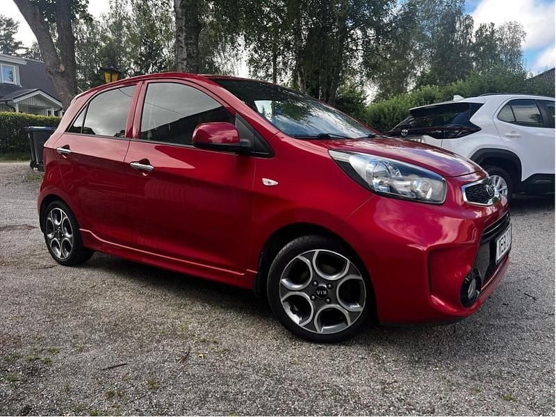 Röd Begagnad 2017 Kia Picanto 4 Halvkombi | 80 000 kr (Superpris) - Bild 1/4