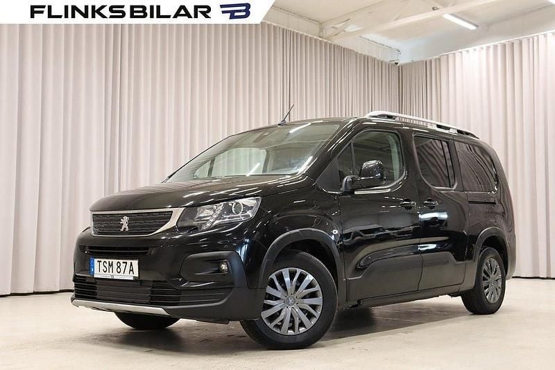 Svart Begagnad 2019 Peugeot Rifter Minibuss | 199 900 kr (Marknadspris) - Bild 1/4