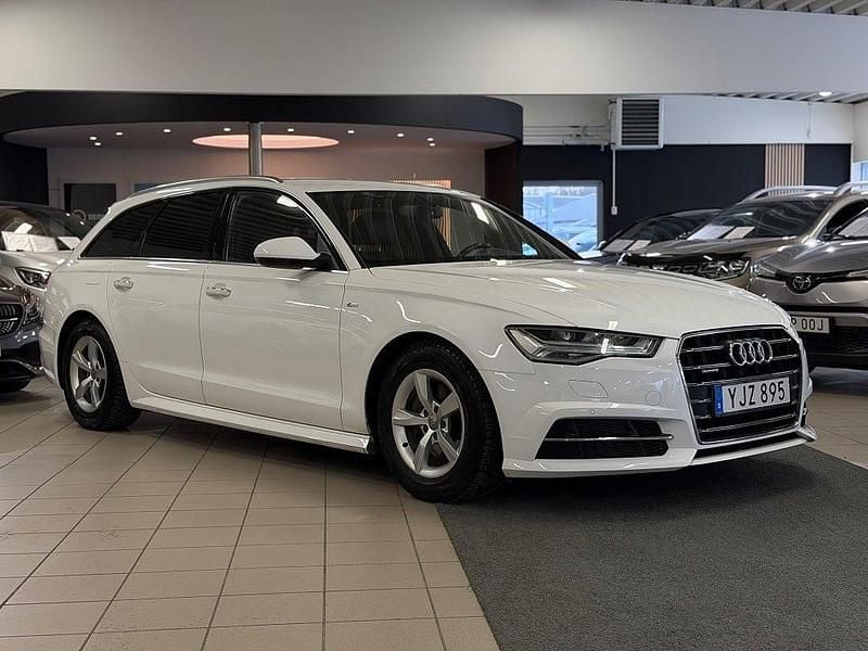 Begagnad Audi A6 S-Line 190 HK (139 kW) 2017 Vit Kombi