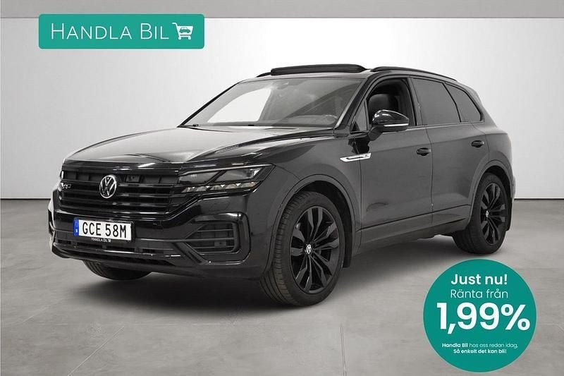 Svart Begagnad 2020 VW Touareg R-line SUV | 599 900 kr (Dyr) - Bild 1/3