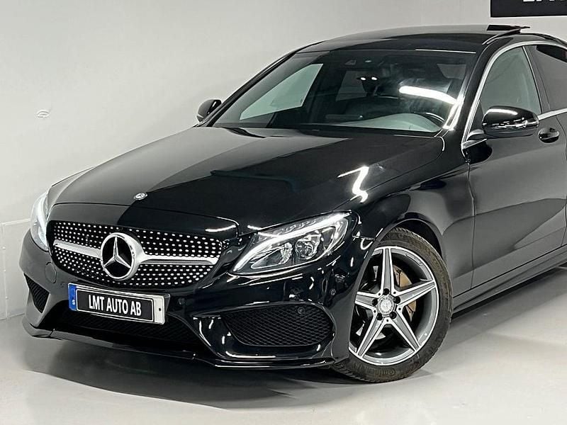 Begagnad Mercedes C220 AMG line 170 HK (125 kW) 2016 Svart Sedan