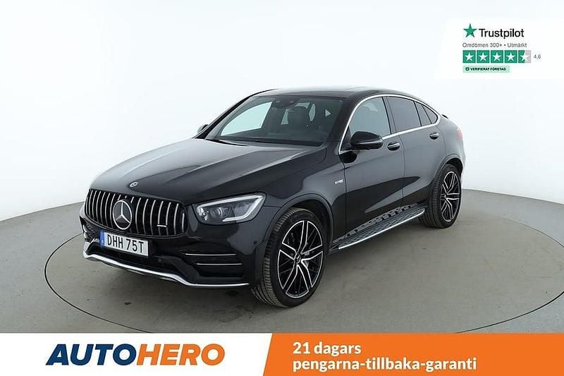 Svart Begagnad 2019 Mercedes GLC43 AMG AMG Sportkupé | 545 000 kr (Bra pris) - Bild 1/4