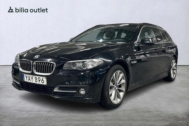 Svart Begagnad 2015 BMW 520 Kombi | 99 900 kr (Bra pris) - Bild 1/4