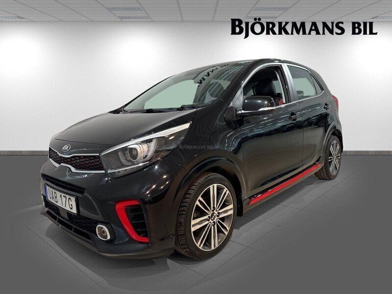 Svart (/abp/ aurora black pearl m) Begagnad 2018 Kia Picanto GT-Line Halvkombi | 139 000 kr (Marknadspris) - Bild 1/4