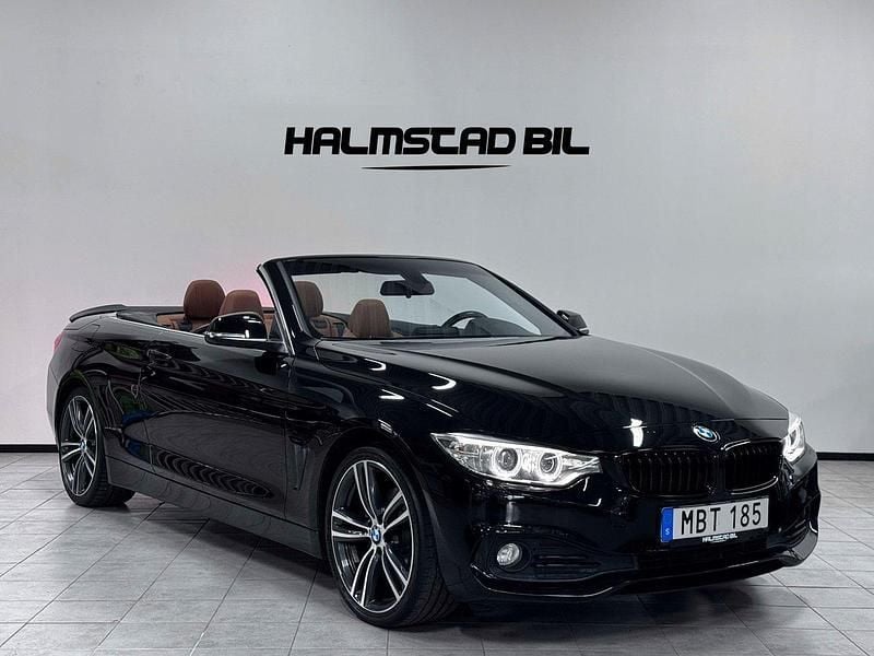 Svart Begagnad 2015 BMW 420 Luxury Line Cab | 274 500 kr (Marknadspris) - Bild 1/4