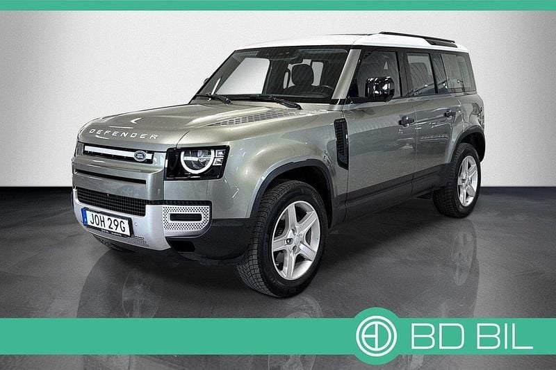 Ljusgrön (pangea green metallic) Begagnad 2020 Land Rover Defender SUV | 639 900 kr (Bra pris) - Bild 1/3