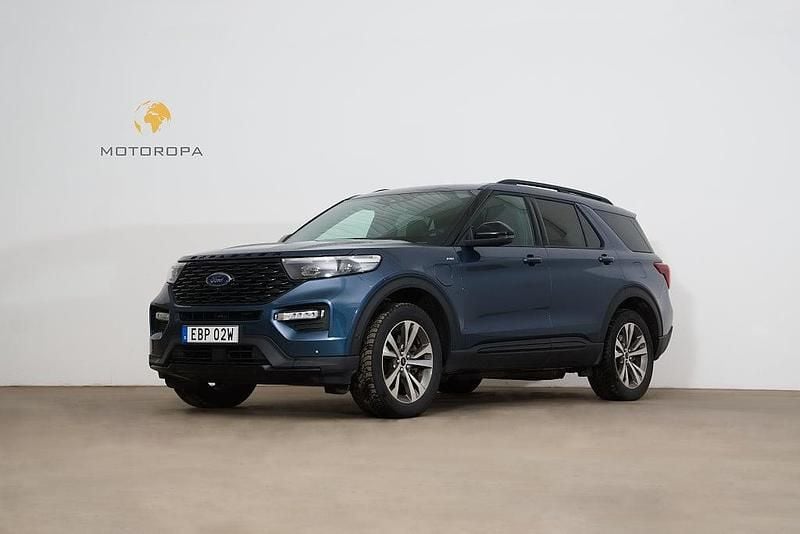 Blå Begagnad 2020 Ford Explorer ST-Line SUV | 479 000 kr (Marknadspris) - Bild 1/4