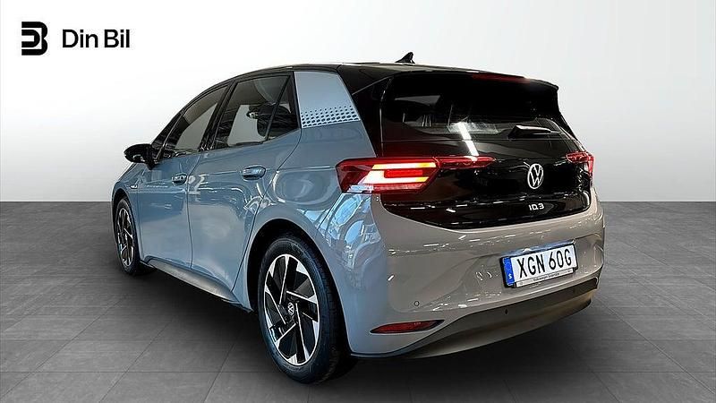 Begagnad VW ID.3 Pro Performance 150 kW (204 HK) 2020 Grå Halvkombi