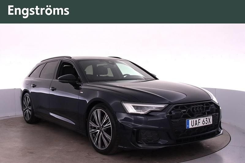 Firmamentblå metallic Begagnad 2024 Audi A6 Design Kombi | 539 000 kr - Bild 1/4
