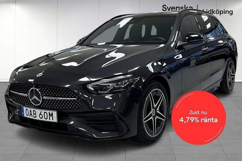 Grå Begagnad 2023 Mercedes C300 AMG line Kombi | 439 900 kr - Bild 1/3