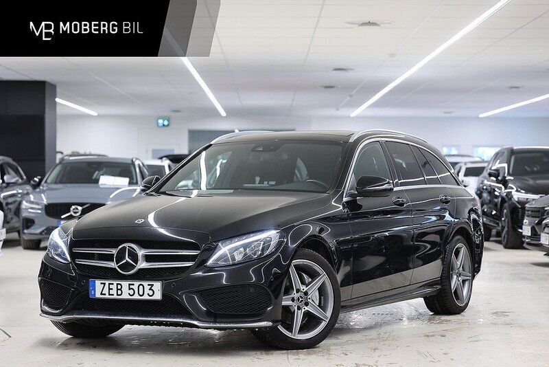 Svart Begagnad 2017 Mercedes C200 AMG line Kombi | 239 900 kr (Lite dyr) - Bild 1/3