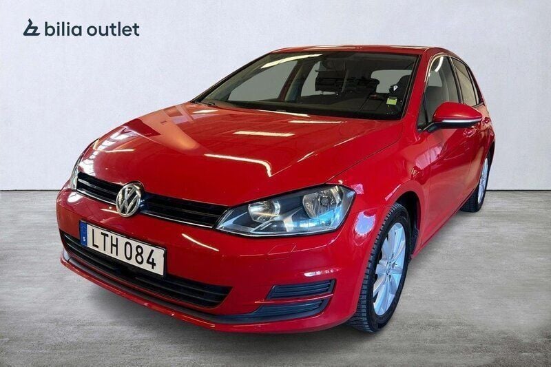 Röd Begagnad 2015 VW Golf VII Style Halvkombi | 119 800 kr (Marknadspris) - Bild 1/1