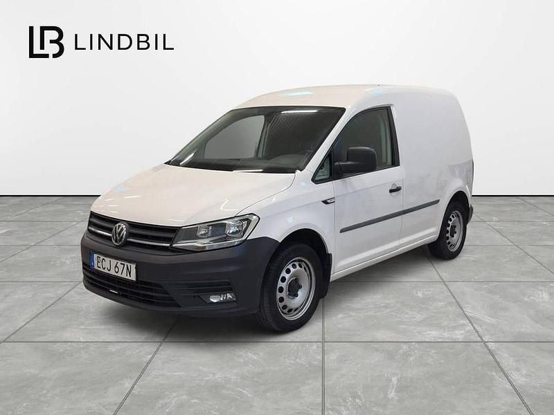Vit Begagnad 2020 VW Caddy Minibuss | 179 900 kr (Marknadspris) - Bild 1/4