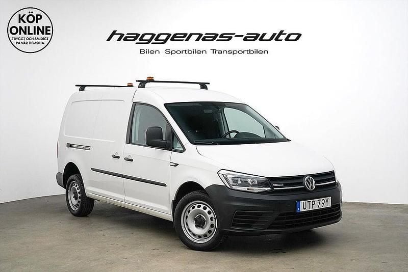 Vit Begagnad 2019 VW Caddy Maxi Minibuss | 249 000 kr (Marknadspris) - Bild 1/4