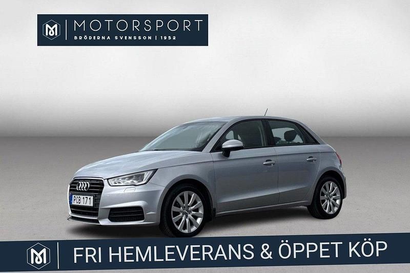 Silver Begagnad 2015 Audi A1 Sportback Sport Halvkombi | 104 900 kr (Marknadspris) - Bild 1/3