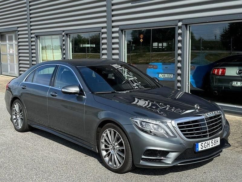 Begagnad Mercedes S500L AMG 456 HK (335 kW) 2017 Mörkgrå (grå) Sedan