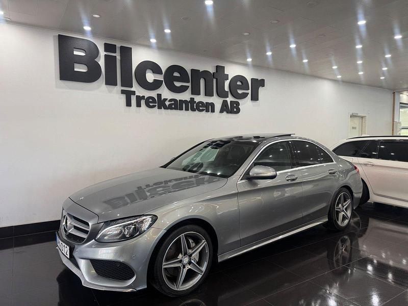 Silver Begagnad 2014 Mercedes C220 AMG line Sedan | 149 900 kr (Lite dyr) - Bild 1/4
