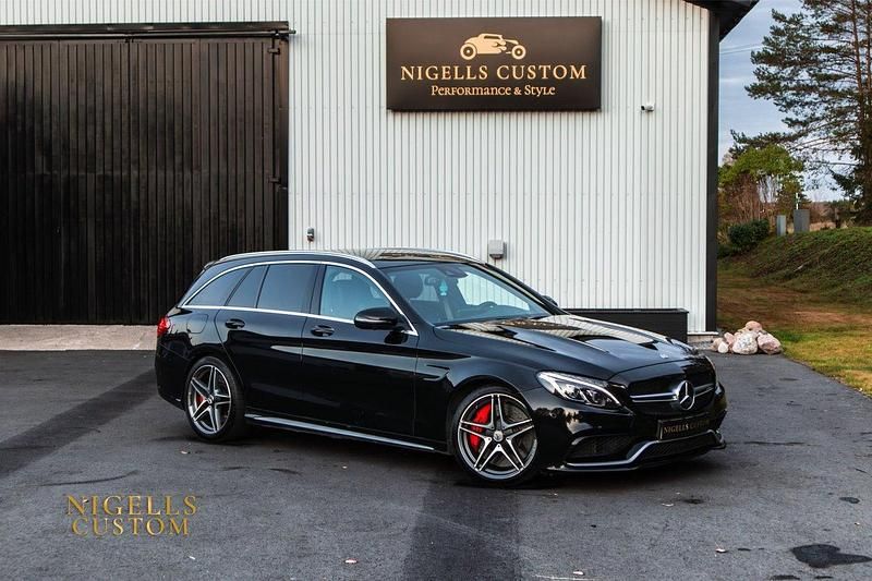 Svart Begagnad 2018 Mercedes C63S AMG AMG Kombi | 489 000 kr - Bild 1/4