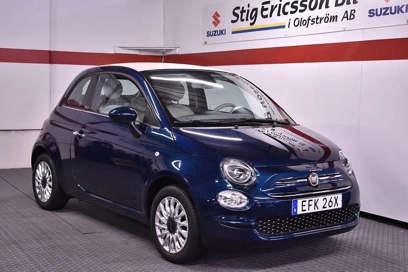 Blå Begagnad 2019 Fiat 500C Lounge Cab | 124 500 kr (Lite dyr) - Bild 1/4