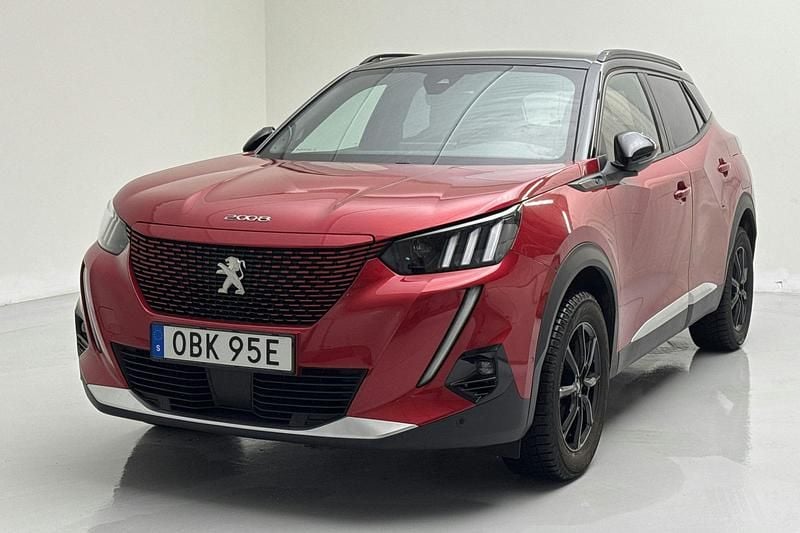 Begagnad Peugeot e-2008 GT 100 kW (136 HK) 2022 Röd SUV