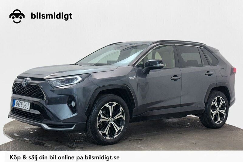 Grå (grå metallic) Begagnad 2021 Toyota RAV4 Hybrid Style SUV | 349 800 kr (Bra pris) - Bild 1/3