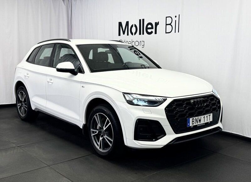 Vit (ibisvit) Begagnad 2021 Audi Q5 S-Line SUV | 419 900 kr (Bra pris) - Bild 1/3
