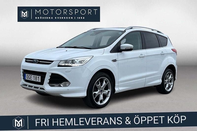 Vit Begagnad 2016 Ford Kuga Titanium SUV | 164 900 kr (Lite dyr) - Bild 1/3
