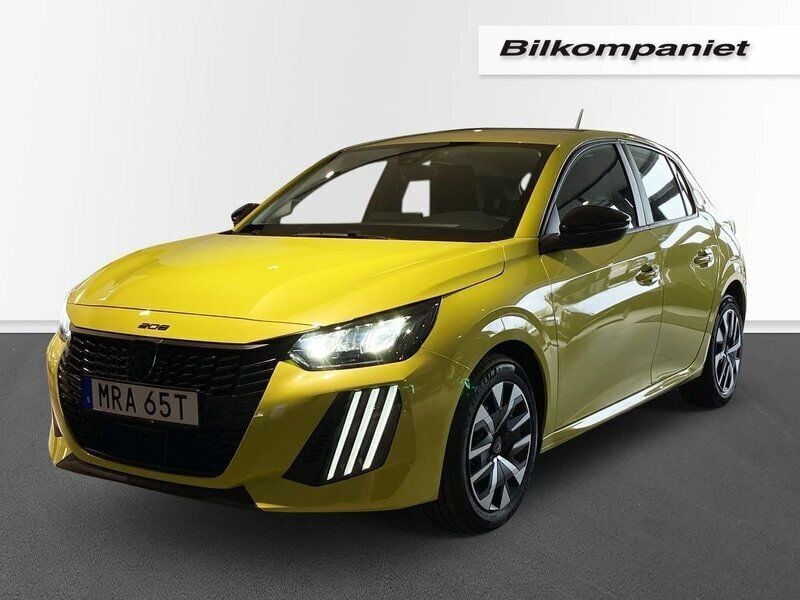 Gul Ny 2024 Peugeot 208 Halvkombi | 179 900 kr (Bra pris) - Bild 1/4