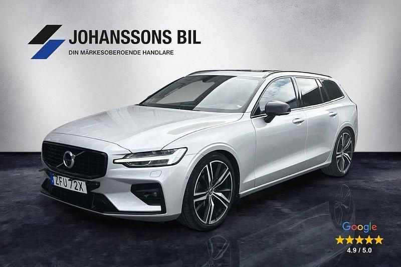 Silver Begagnad 2019 Volvo V60 R-Design Kombi | 369 900 kr (Dyr) - Bild 1/4