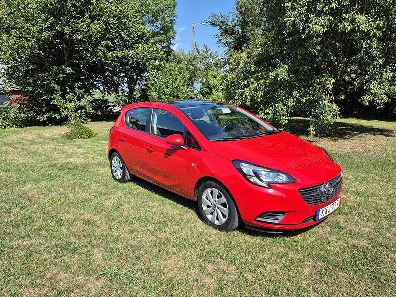 Röd Begagnad 2015 Opel Corsa Enjoy Halvkombi | 69 000 kr (Bra pris) - Bild 1/4
