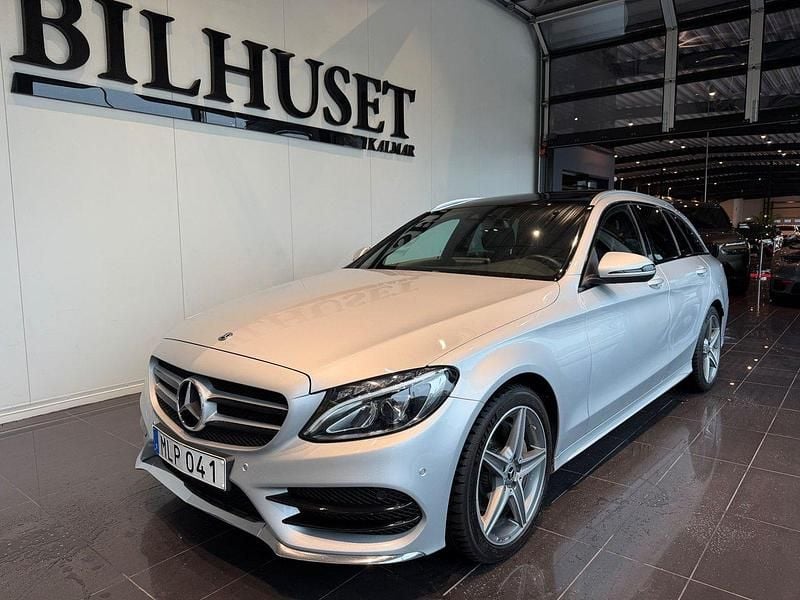 Silver Begagnad 2017 Mercedes C220 AMG line Kombi | 239 900 kr (Marknadspris) - Bild 1/4