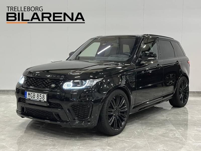 Svart Begagnad 2016 Land Rover Range Rover Sport SVR SUV | 479 900 kr (Marknadspris) - Bild 1/4