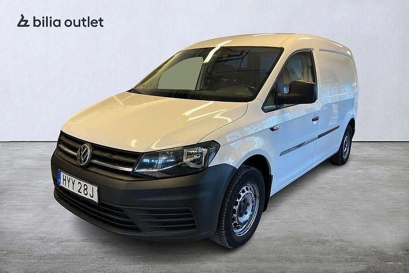 Vit Begagnad 2019 VW Caddy Maxi Minibuss | 93 750 kr (Superpris) - Bild 1/4