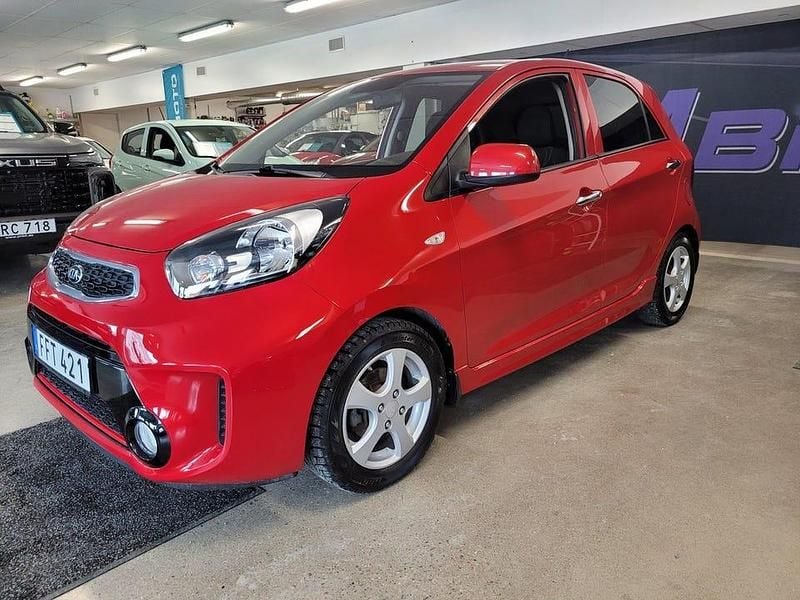 Begagnad Kia Picanto 67 HK (49 kW) 2017 Röd Halvkombi