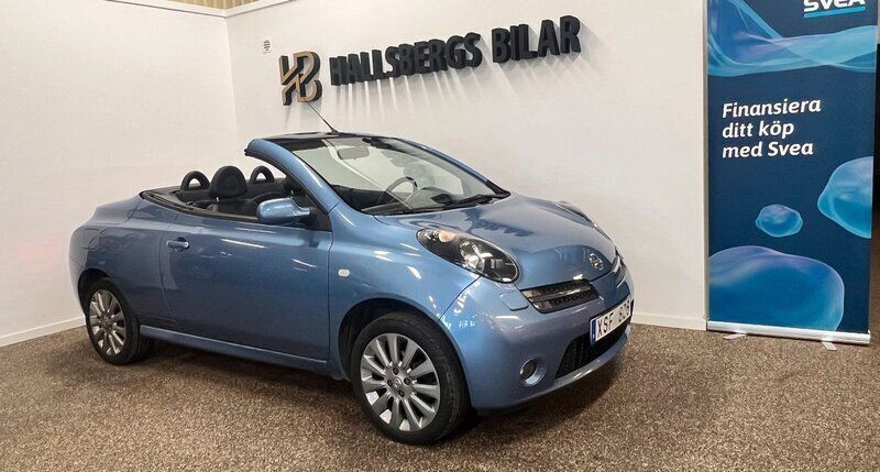 Blå Begagnad 2006 Nissan Micra C+C Cab | 44 400 kr (Lite dyr) - Bild 1/4