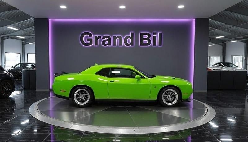 Begagnad Dodge Challenger 493 HK (362 kW) 2017 Grön Sportkupé