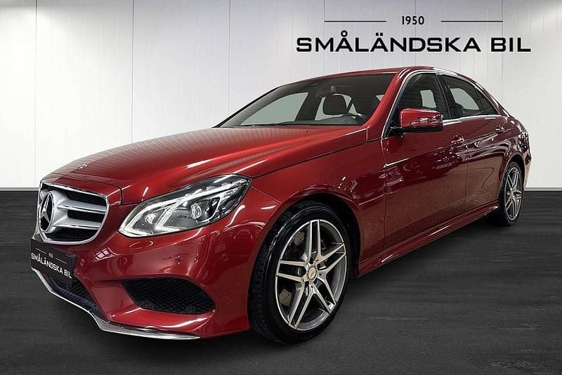 Röd Begagnad 2014 Mercedes E400 Avantgarde Sedan | 259 000 kr - Bild 1/4
