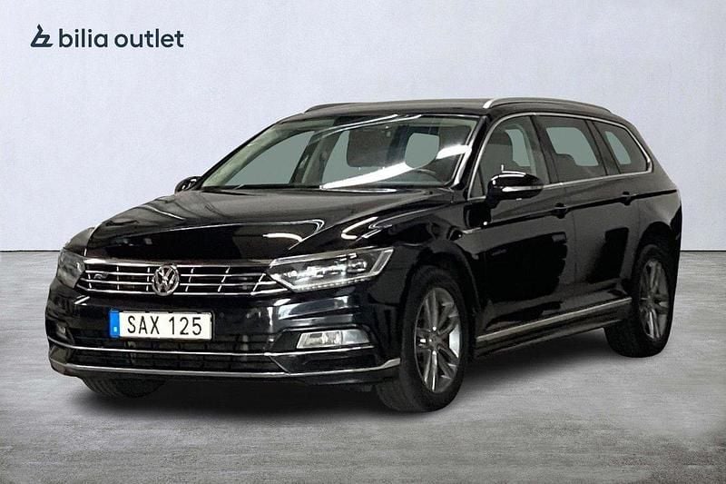 Svart Begagnad 2016 VW Passat R-line Kombi | 164 900 kr (Marknadspris) - Bild 1/3