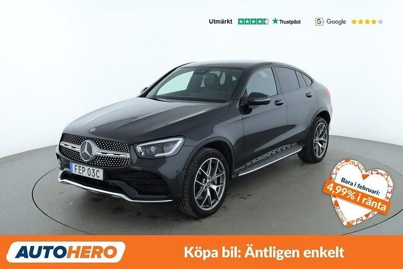 Grå Begagnad 2021 Mercedes GLC300 AMG line Sportkupé | 423 000 kr - Bild 1/4