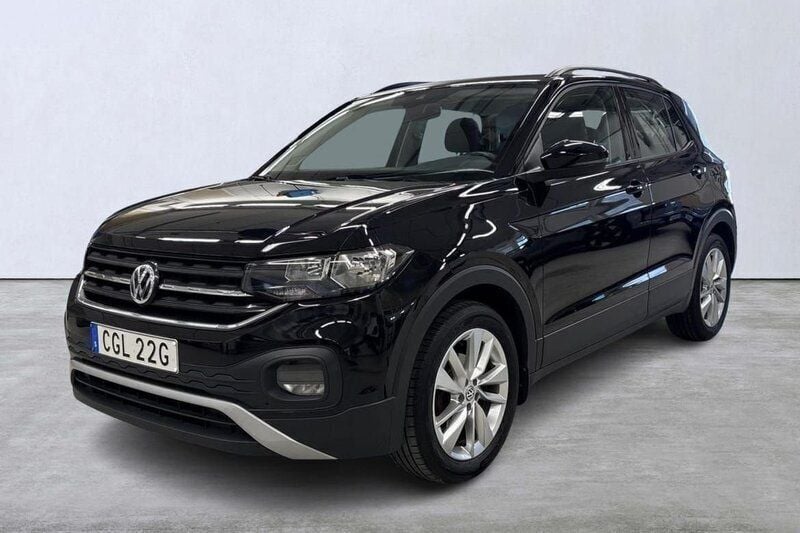 Svart Begagnad 2019 VW T-Cross SUV | 155 000 kr (Marknadspris) - Bild 1/4