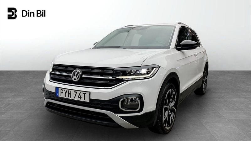Vit Begagnad 2020 VW T-Cross GT SUV | 199 900 kr (Marknadspris) - Bild 1/4