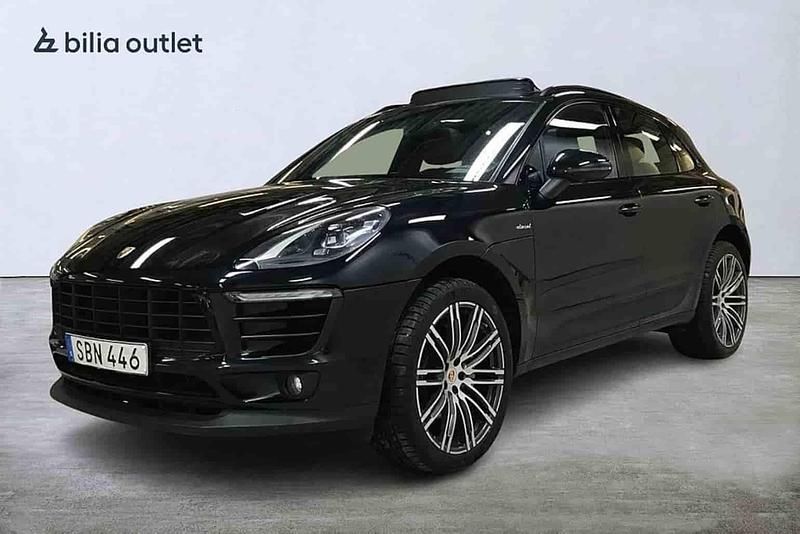 Svart Begagnad 2017 Porsche Macan S SUV | 449 900 kr - Bild 1/1