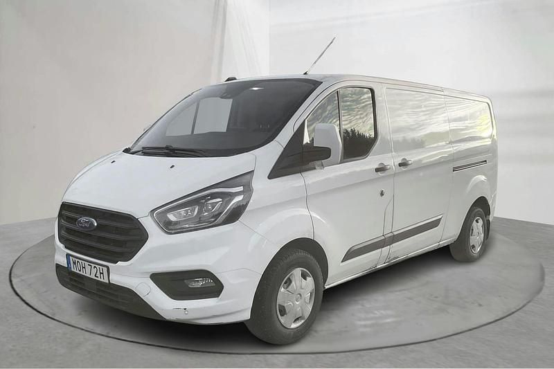Vit Begagnad 2021 Ford Transit Custom | 159 000 kr (Marknadspris) - Bild 1/4