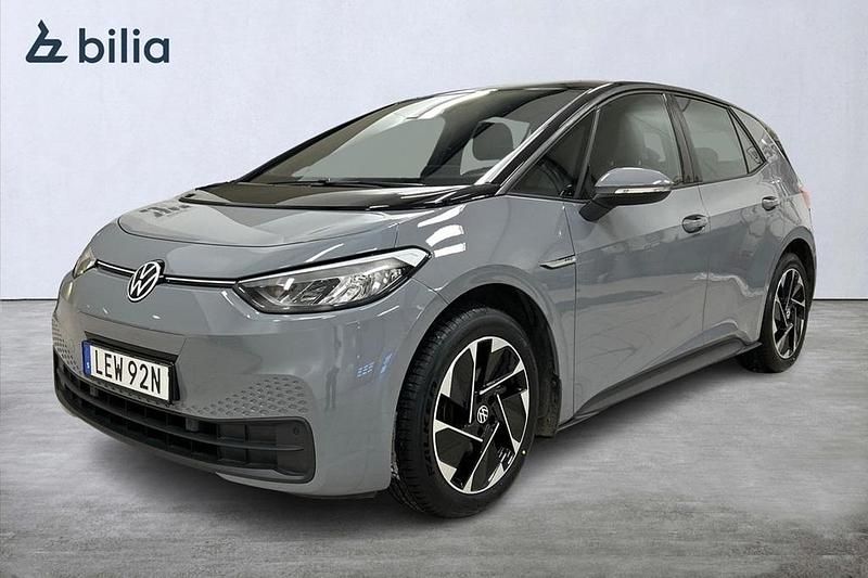 Grå Begagnad 2021 VW ID.3 Pro Performance Halvkombi | 229 800 kr (Marknadspris) - Bild 1/4