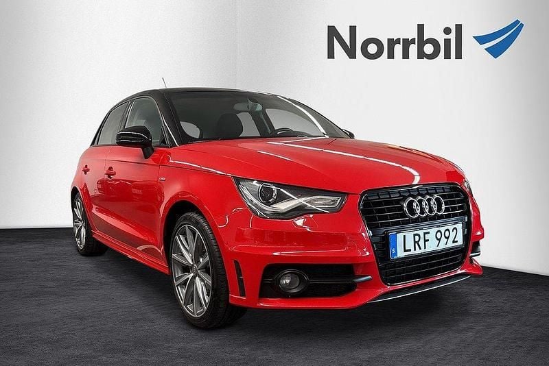 Röd Begagnad 2014 Audi A1 Sportback Sport Halvkombi | 134 000 kr (Lite dyr) - Bild 1/4