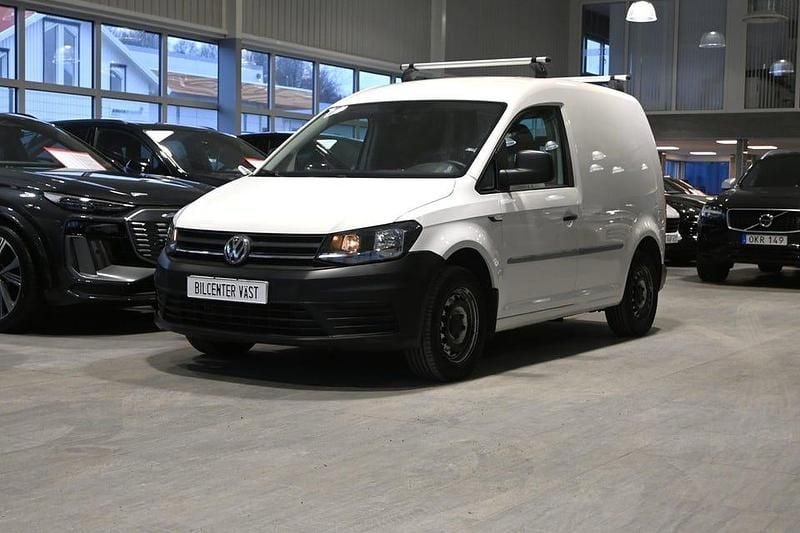 Vit Begagnad 2017 VW Caddy Minibuss | 124 000 kr (Marknadspris) - Bild 1/4
