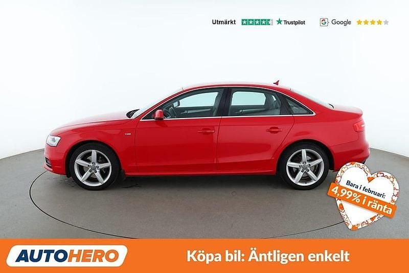 Begagnad Audi A4 151 HK (111 kW) 2015 Röd Sedan
