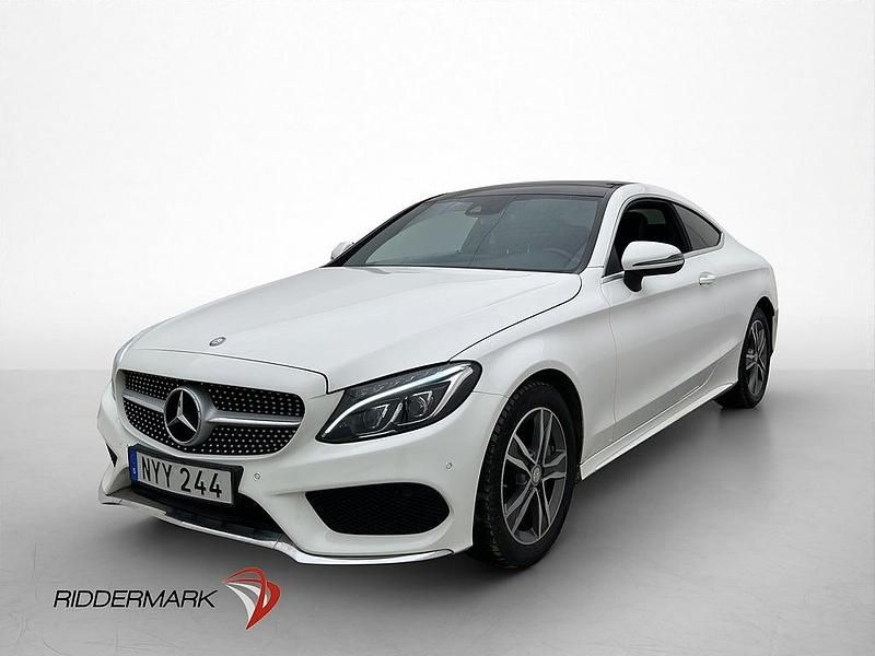 Begagnad Mercedes C220 AMG 170 HK (125 kW) 2016 Vit Sportkupé